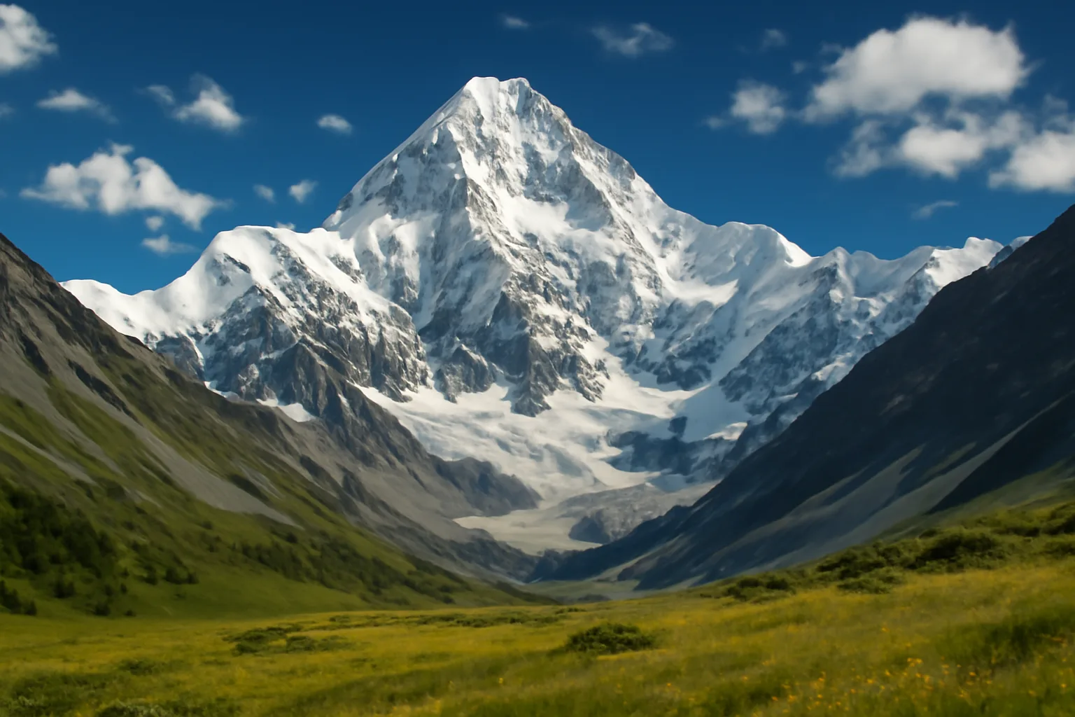 Mont Belukha dans l'Altai en Russie