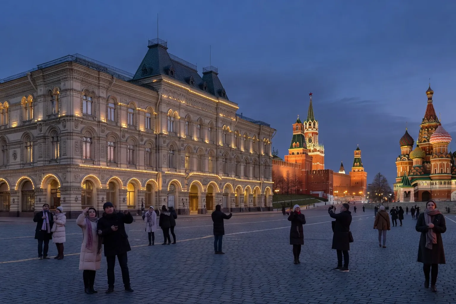 Place Rouge et Kremlin de Moscou en ete 2026