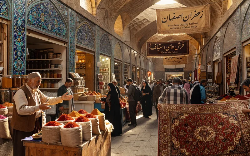 Interieur de la mosquee Nasir ol-Molk a Chiraz avec ses vitraux colores